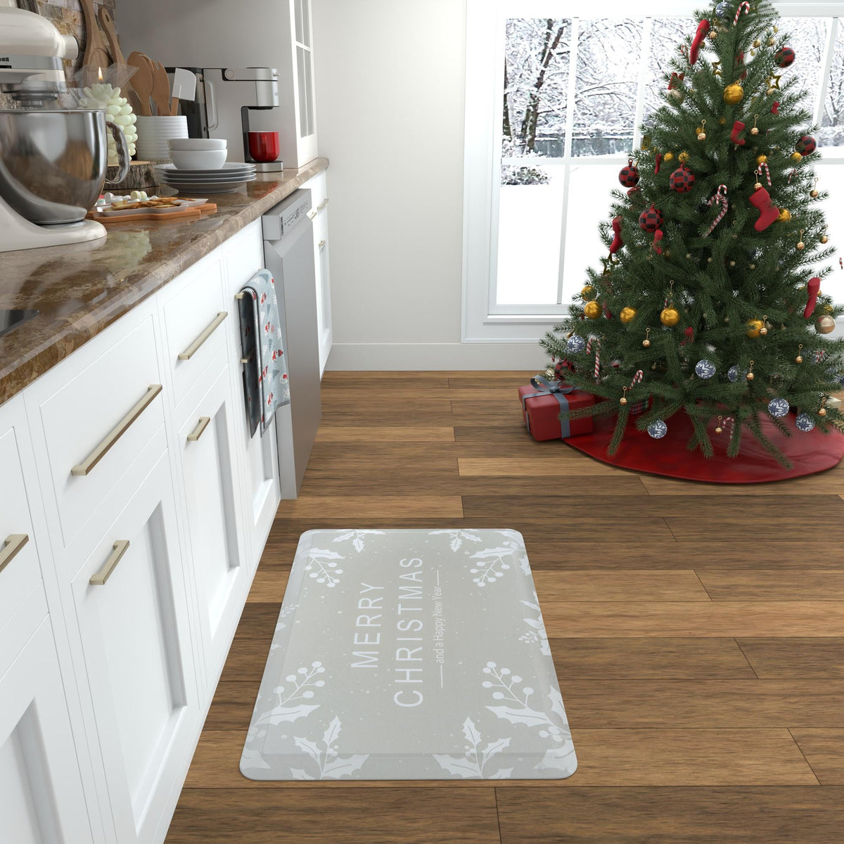 Cozy Haven Mat Collection Area Rug -  Den Rectangle Gray  lifestyle 14