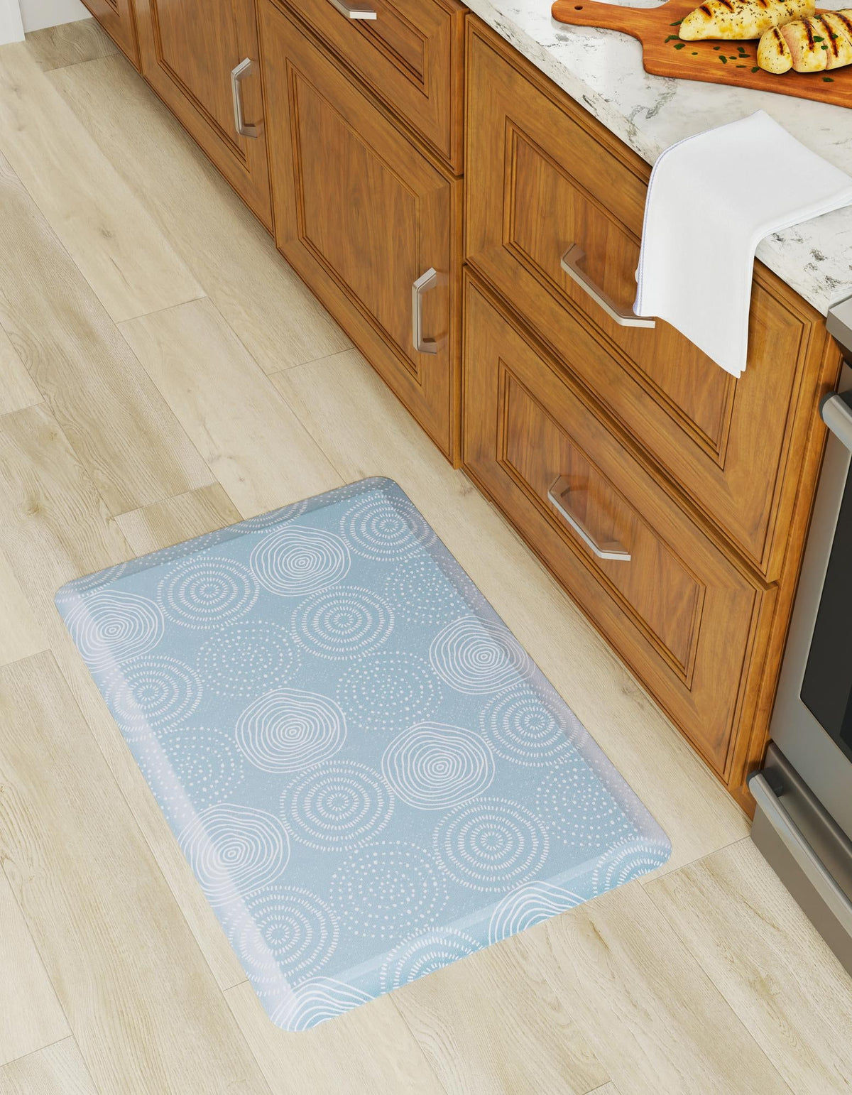 Cozy Haven Mat Collection Area Rug -  Lodge Rectangle Blue  lifestyle 2
