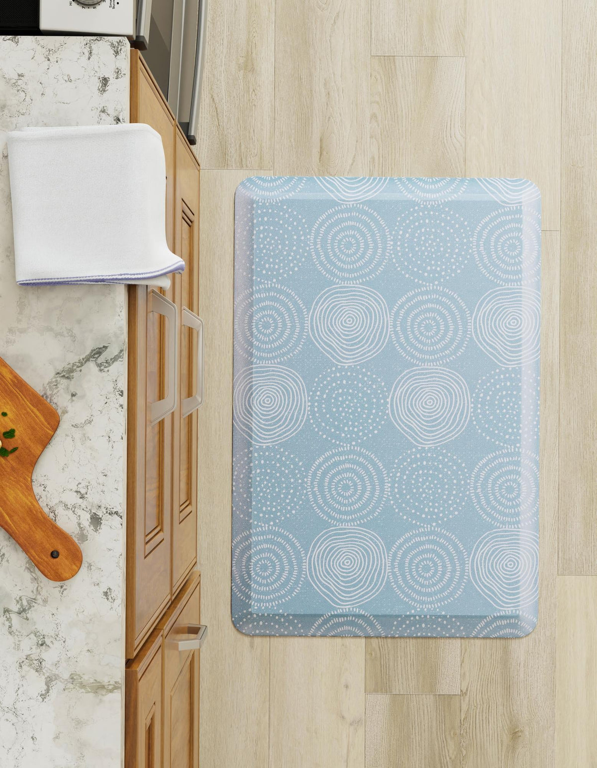 Cozy Haven Mat Collection Area Rug -  Lodge Rectangle Blue  lifestyle 8