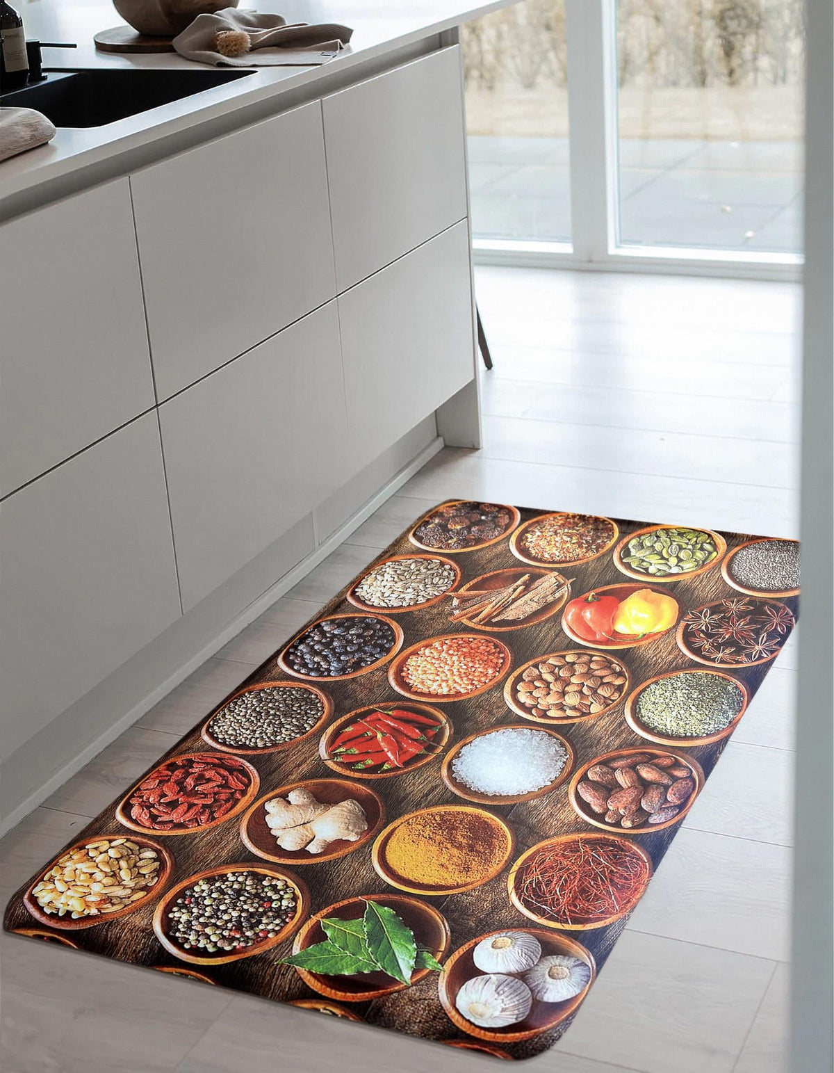 Cozy Haven Mat Collection Area Rug -  Tranquil Rectangle Multi  lifestyle 6