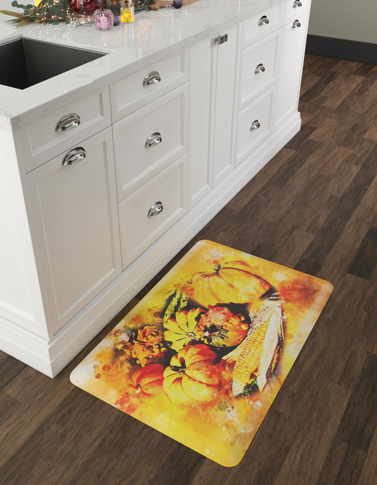 Cozy Haven Mat Collection Area Rug -  Hush Rectangle Multi  lifestyle 2