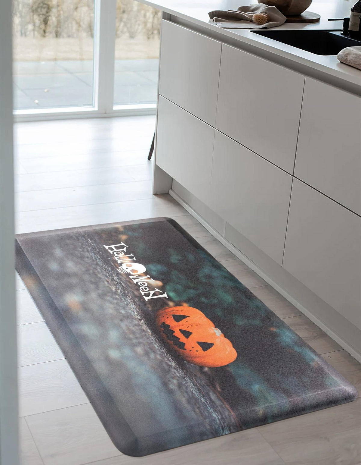 Cozy Haven Mat Collection Area Rug -  Peace Rectangle Multi  lifestyle 6