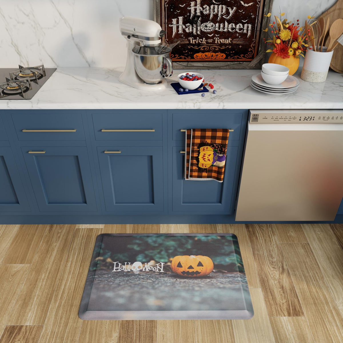 Cozy Haven Mat Collection Area Rug -  Peace Rectangle Multi  lifestyle 16