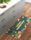 Cozy Haven Mat Collection Area Rug -  Calm Rectangle Green  lifestyle 3