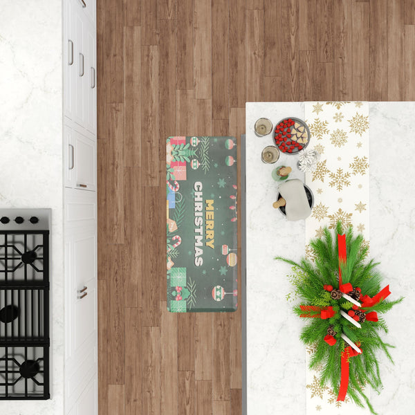 Cozy Haven Mat Collection Area Rug -  Calm Rectangle Green  lifestyle 21