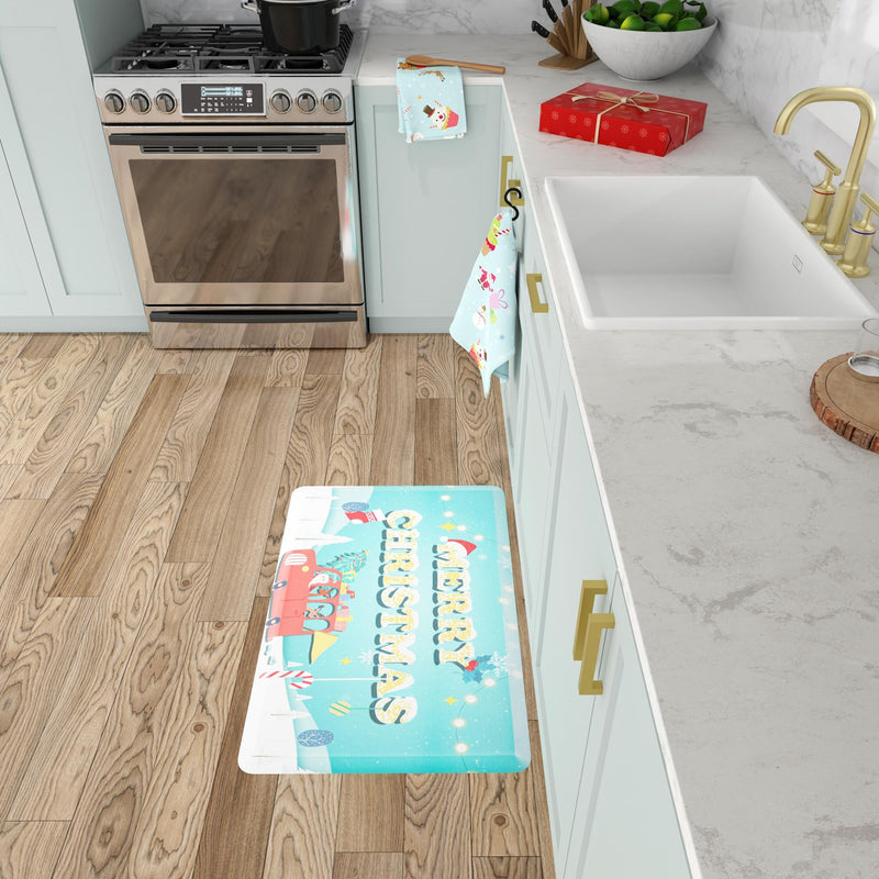 Cozy Haven Mat Collection Area Rug -  Quietude Rectangle Blue  lifestyle 14