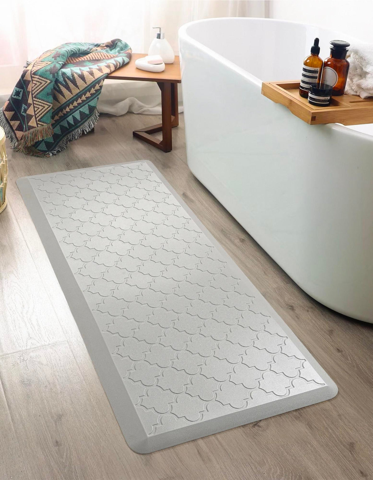 Cozy Mat Collection Area Rug -  Eden Rectangle Gray  lifestyle 27