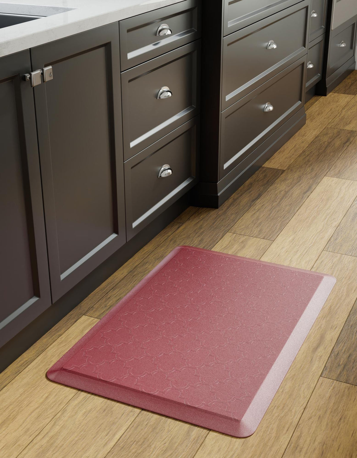 Cozy Mat Collection Area Rug -  Eden Rectangle Burgundy Red  lifestyle 7