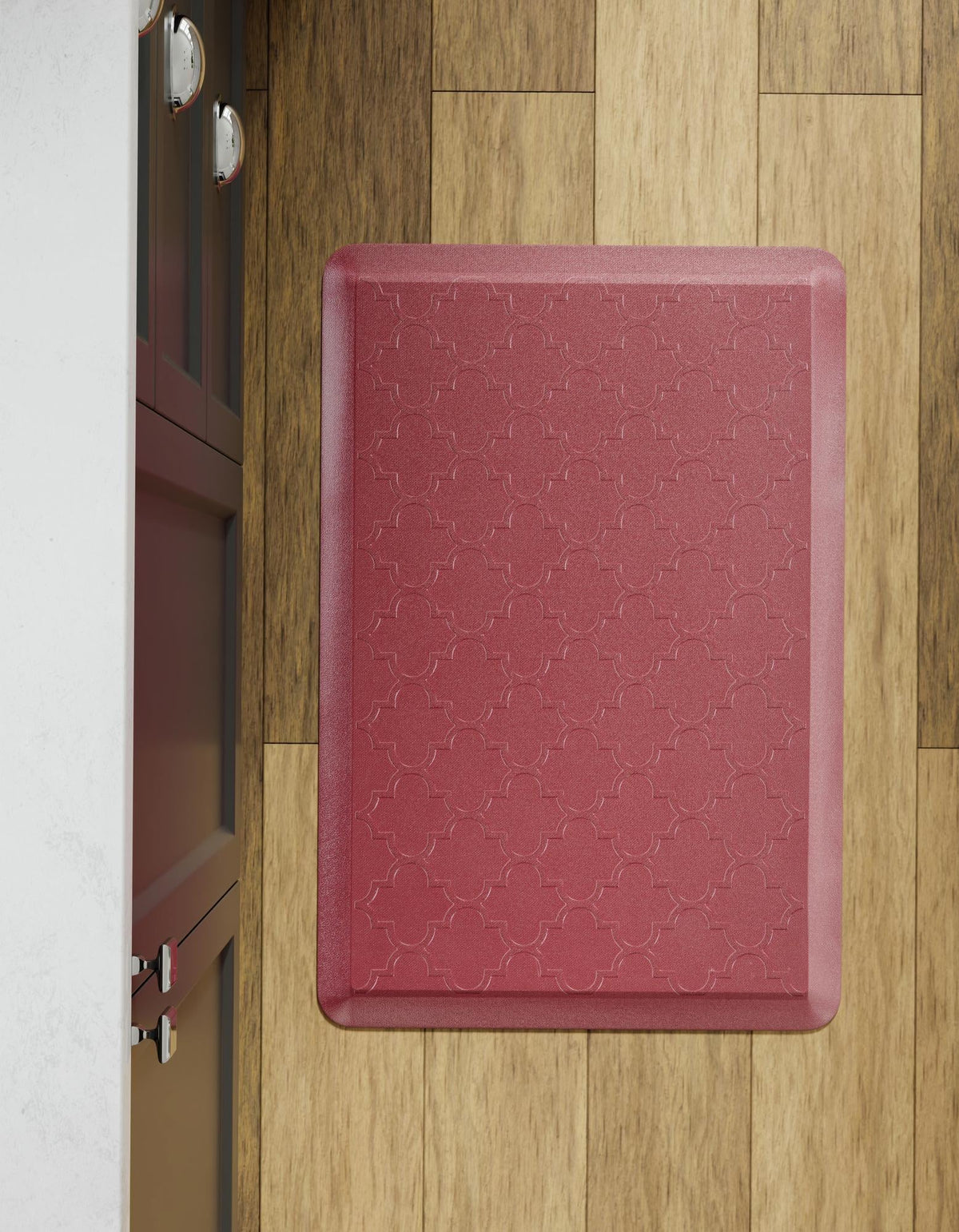 Cozy Mat Collection Area Rug -  Eden Rectangle Burgundy Red  lifestyle 49