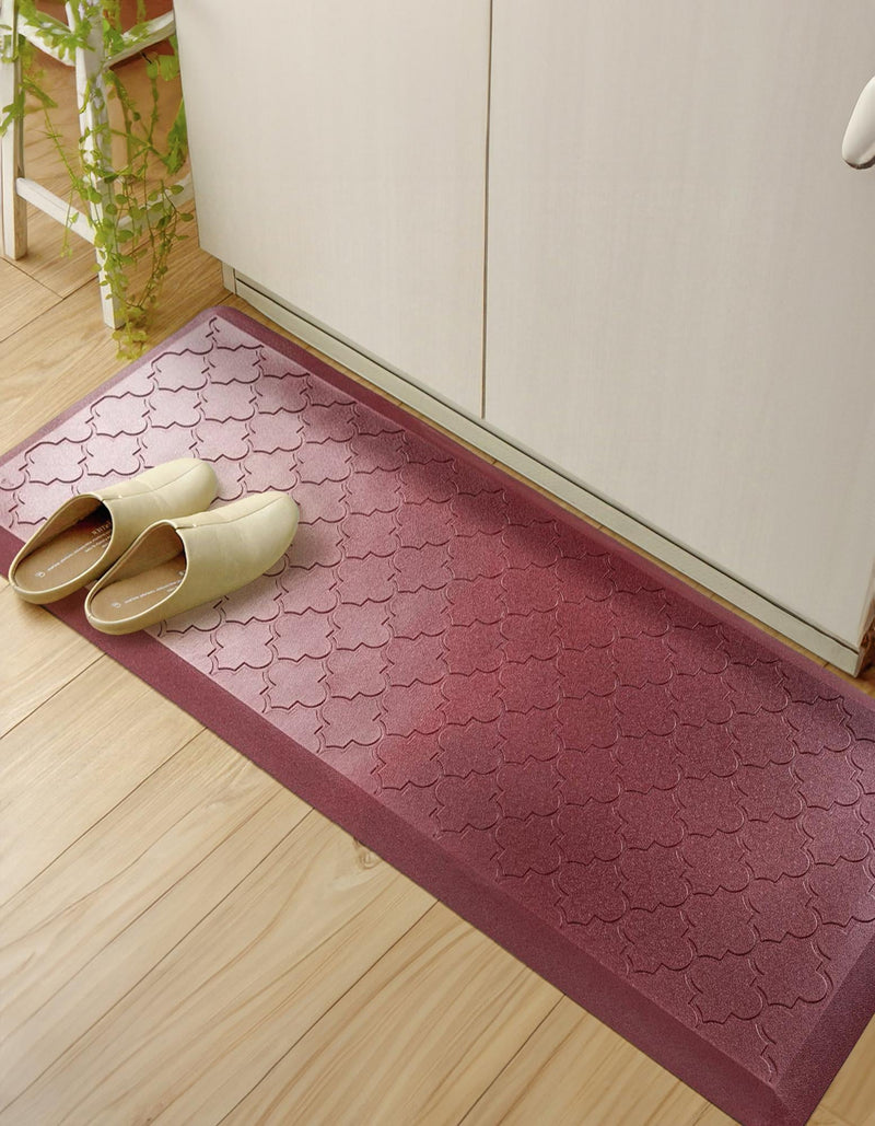 Cozy Mat Collection Area Rug -  Eden Rectangle Burgundy Red  lifestyle 20