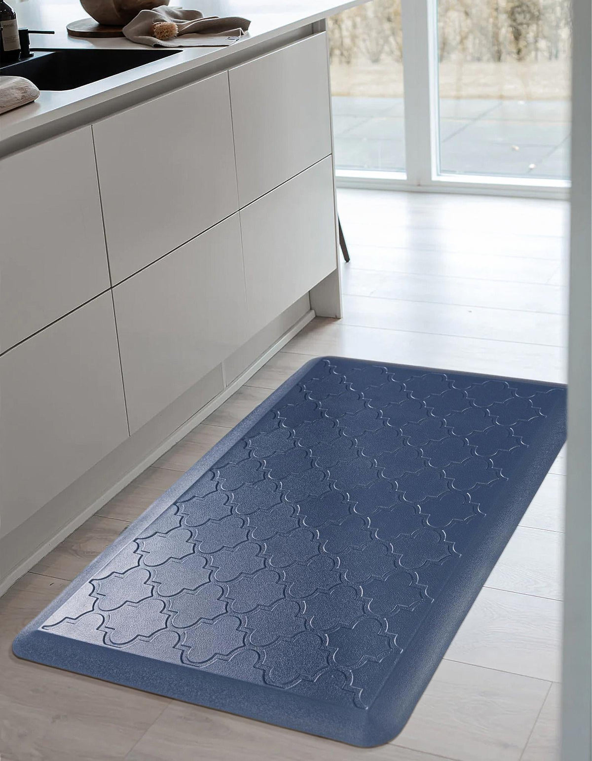 Cozy Mat Collection Area Rug -  Eden Rectangle Navy Blue  lifestyle 9