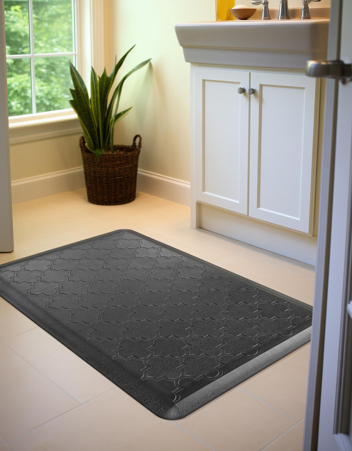 Cozy Mat Collection Area Rug -  Eden Rectangle Black  lifestyle 25