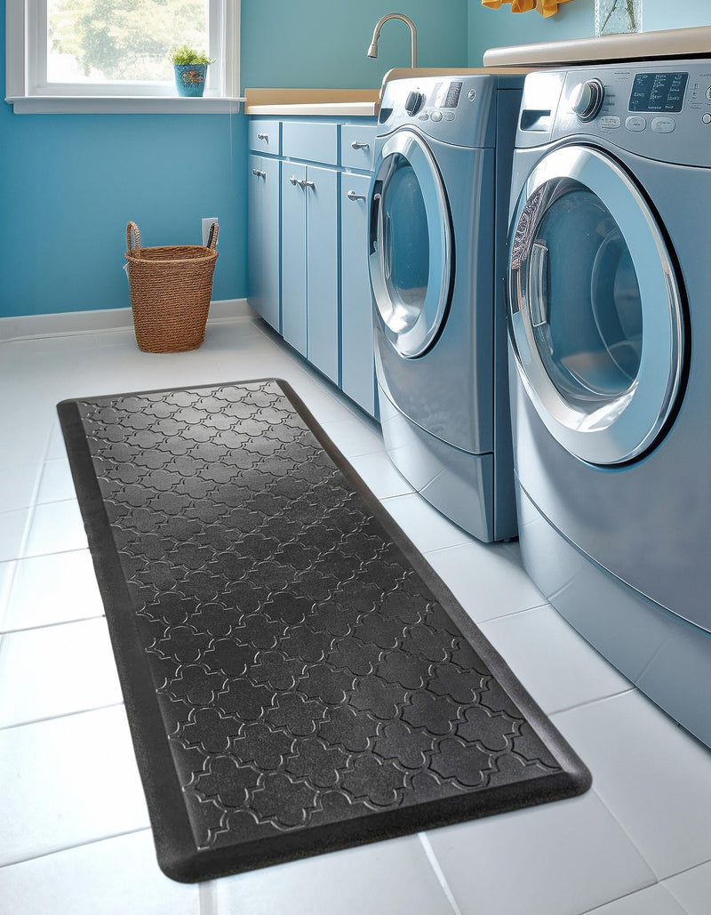 Cozy Mat Collection Area Rug -  Eden Rectangle Black  lifestyle 14