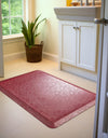 Cozy Haven Mat Collection Area Rug -  Arcadia Rectangle Burgundy Red  lifestyle 6
