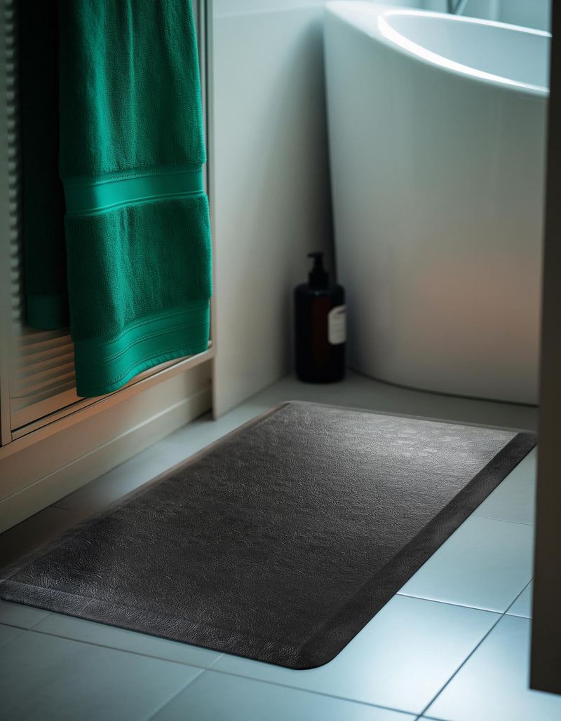Cozy Mat Collection Area Rug -  Arcadia Rectangle Black  lifestyle 30