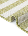 Seaside Stripes Collection Area Rug - Cabana (Green) Rectangle Green  lifestyle 44