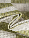 Seaside Stripes Collection Area Rug - Cabana (Green) Rectangle Green  lifestyle 46