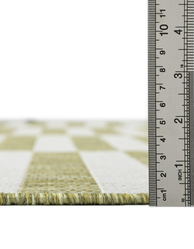 Seaside Stripes Collection Area Rug - Cabana (Green) Rectangle Green  lifestyle 47