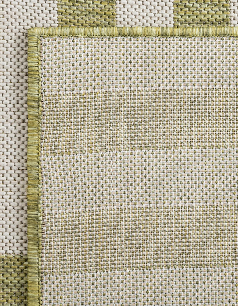 Seaside Stripes Collection Area Rug - Cabana (Green) Rectangle Green  lifestyle 48