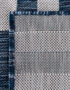 Seaside Stripes Collection Area Rug - Cabana (Blue) Rectangle Blue  lifestyle 36