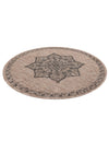 Patio Heritage Collection Area Rug -  Charleston (Beige) Round Beige  lifestyle 22