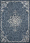 Patio Heritage Collection Area Rug -  Charleston (Blue) Rectangle Blue  lifestyle 2