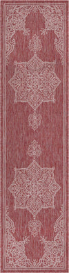 Patio Heritage Collection Area Rug -  Charleston (Rust Red) Runner Rust Red  lifestyle 41
