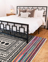 Thar Cotton Collection Area Rug -  Kovalam Rectangle Multi  lifestyle 6