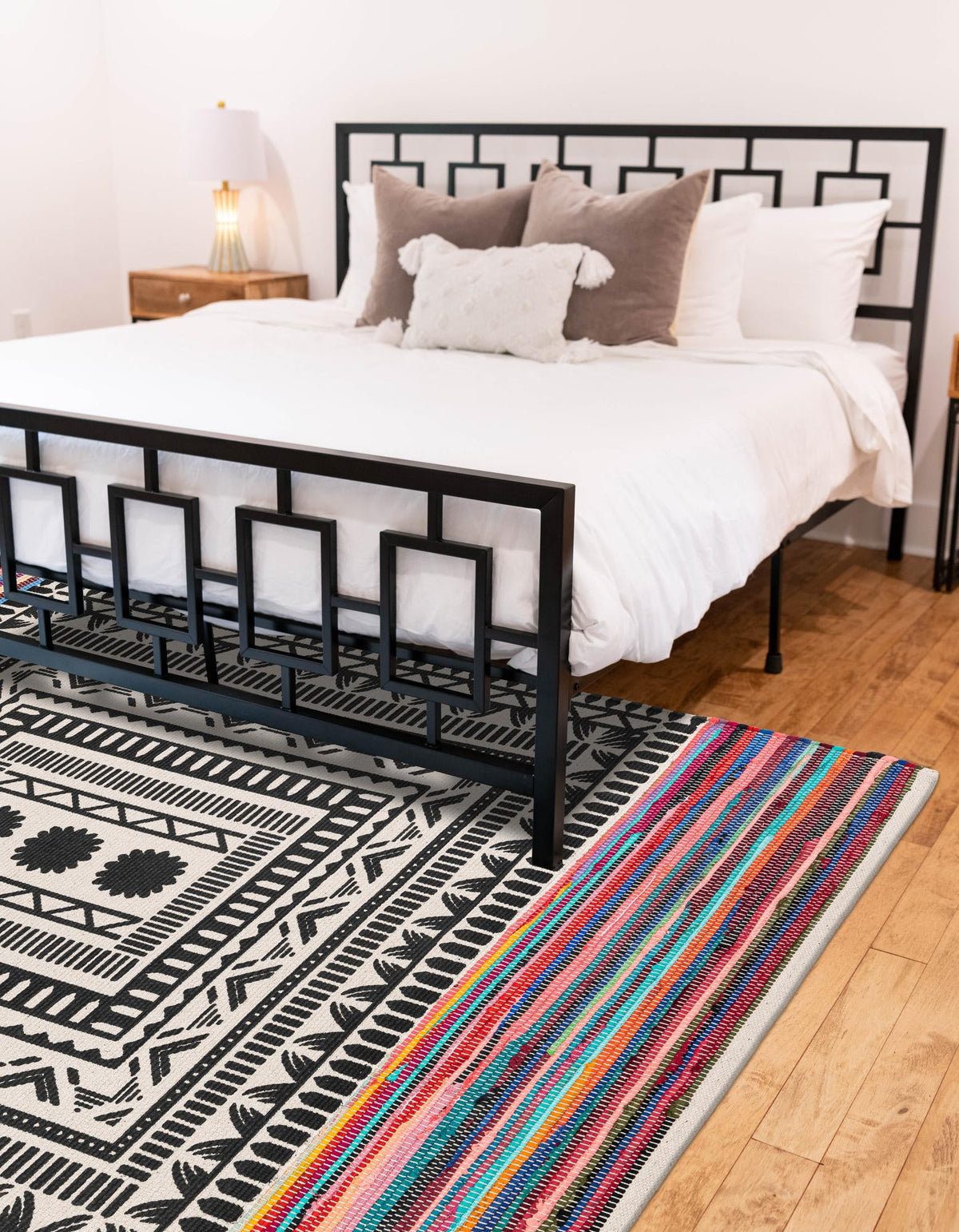 Thar Cotton Collection Area Rug -  Kovalam Rectangle Multi  lifestyle 6