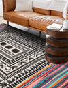 Thar Cotton Collection Area Rug -  Kovalam Rectangle Multi  lifestyle 12