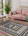 Thar Cotton Collection Area Rug -  Kovalam Square Multi  lifestyle 23