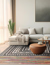 Thar Cotton Collection Area Rug -  Kovalam Square Multi  lifestyle 25