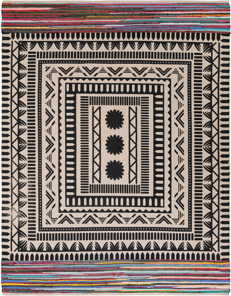 Thar Cotton Collection Area Rug -  Kovalam Rectangle Multi  lifestyle 2