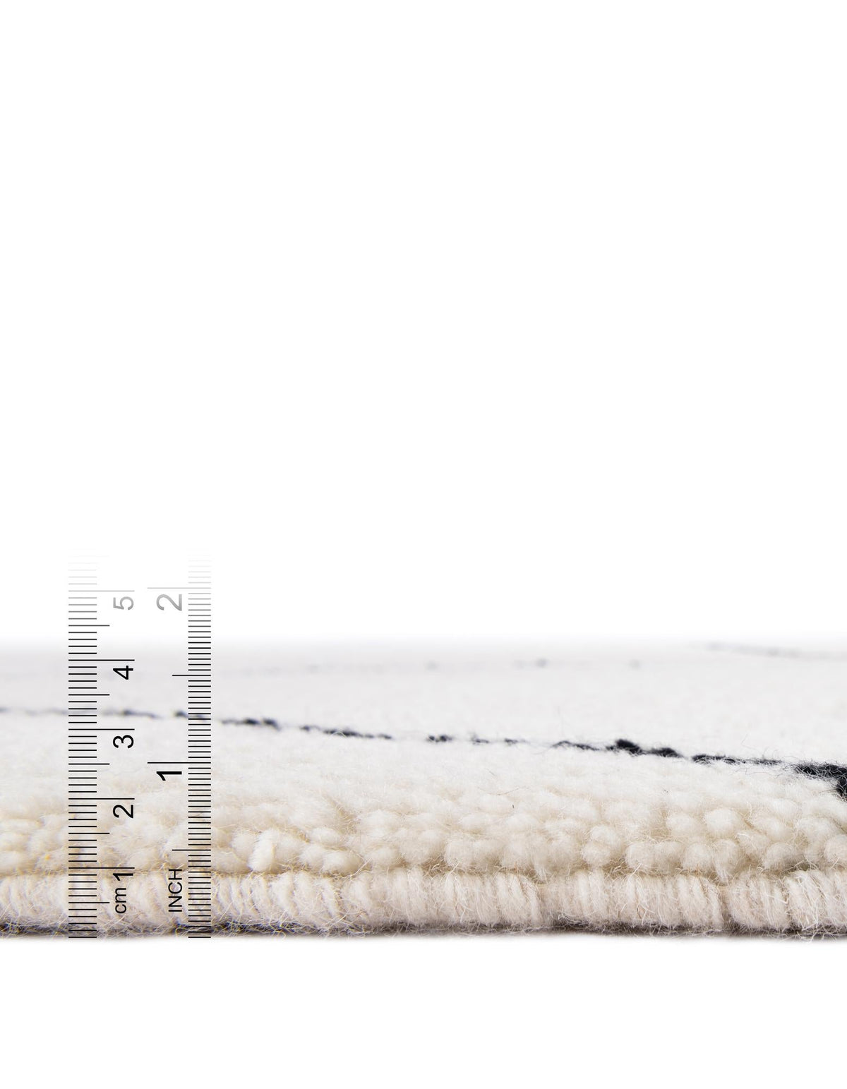 Zouina Berber Wool Collection Area Rug - Atlas Rectangle Ivory and Black  lifestyle 12