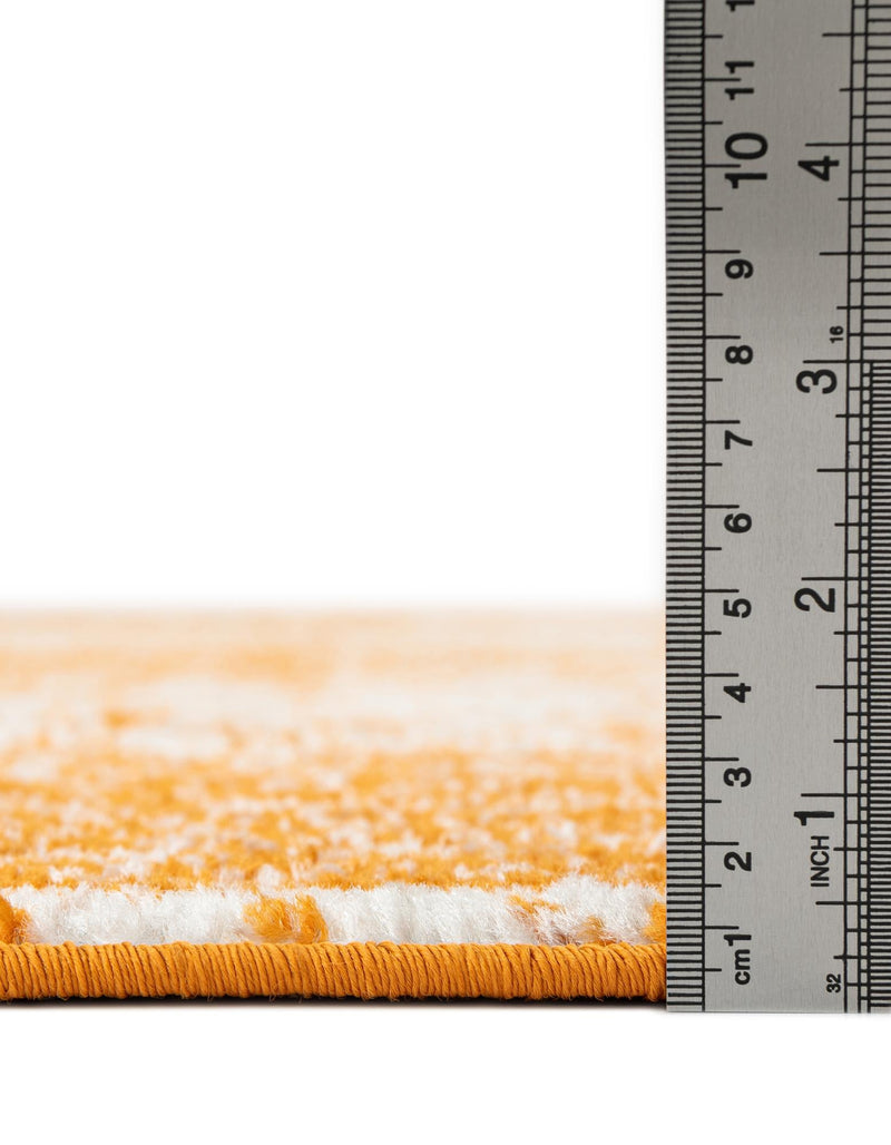 Dover Terrace Collection Area Rug - Marina (Orange) Oval Orange  lifestyle 15