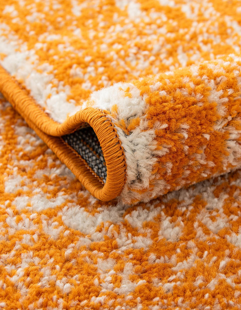 Dover Terrace Collection Area Rug - Marina (Orange) Oval Orange  lifestyle 16
