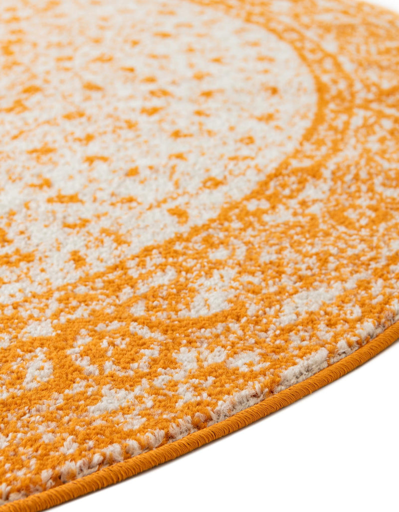 Dover Terrace Collection Area Rug - Marina (Orange) Oval Orange  lifestyle 17