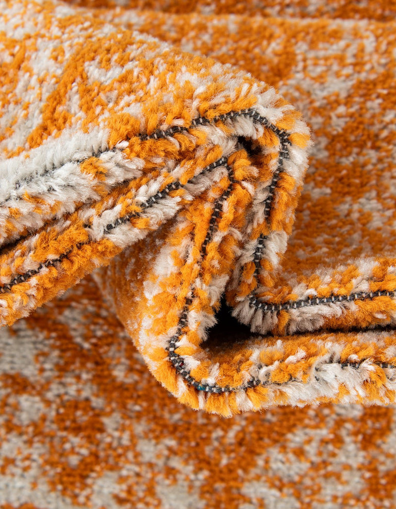 Dover Terrace Collection Area Rug - Marina (Orange) Oval Orange  lifestyle 18