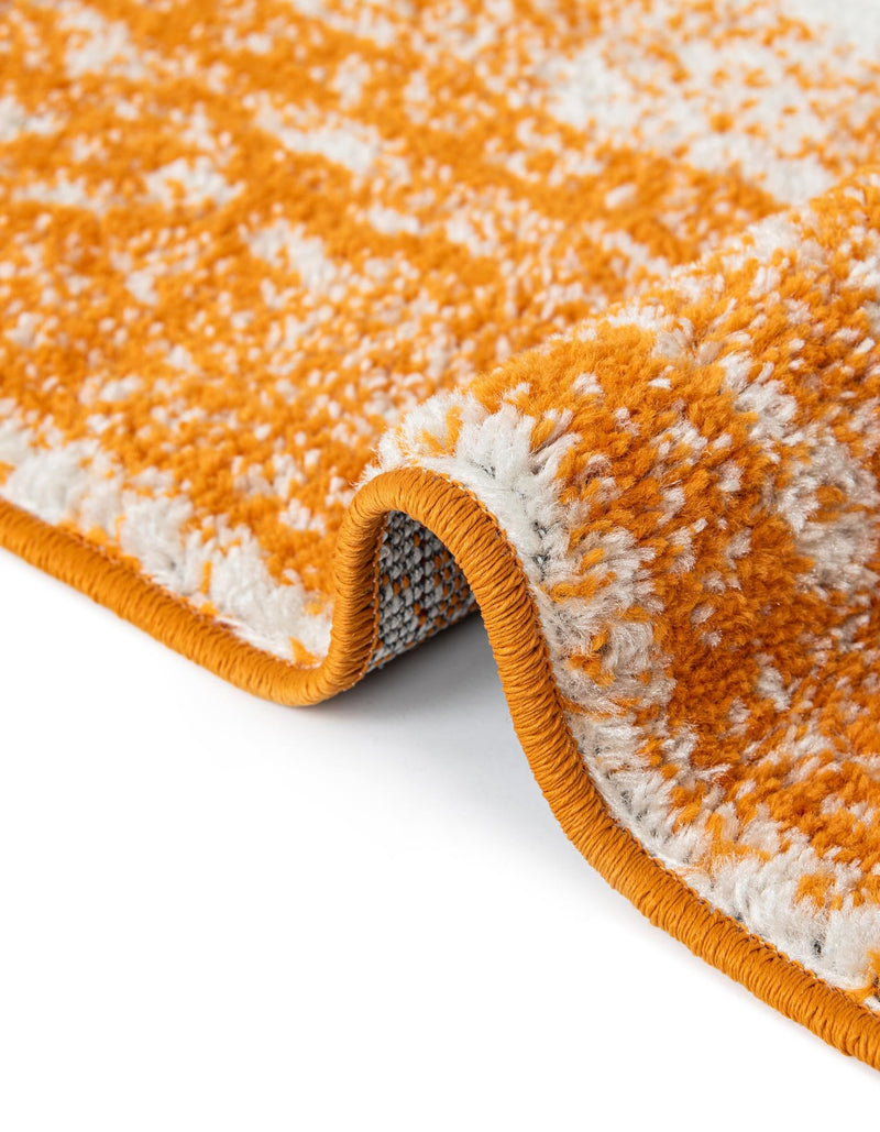 Dover Terrace Collection Area Rug - Marina (Orange) Oval Orange  lifestyle 20