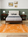 Dover Terrace Collection Area Rug -  Lagoon (Orange) Rectangle Orange  lifestyle 3