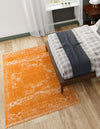 Dover Terrace Collection Area Rug -  Lagoon (Orange) Rectangle Orange  lifestyle 4