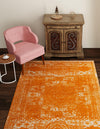Dover Terrace Collection Area Rug -  Lagoon (Orange) Rectangle Orange  lifestyle 9