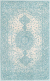 Dover Terrace Collection Area Rug - Marina (Aqua) Rectangle Aqua Blue  lifestyle 2