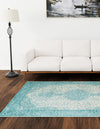 Dover Terrace Collection Area Rug - Marina (Aqua) Rectangle Aqua  lifestyle 2
