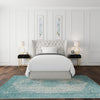 Dover Terrace Collection Area Rug - Marina (Aqua) Rectangle Aqua  lifestyle 24