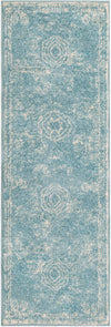 Dover Terrace Collection Area Rug -  Lagoon (Aqua) Runner Aqua  lifestyle 36