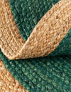 Holiday Hearth Rugs Collection Area Rug - Yuletide Round Green  lifestyle 24