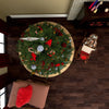 Holiday Hearth Rugs Collection Area Rug - Yuletide Round Green  lifestyle 66