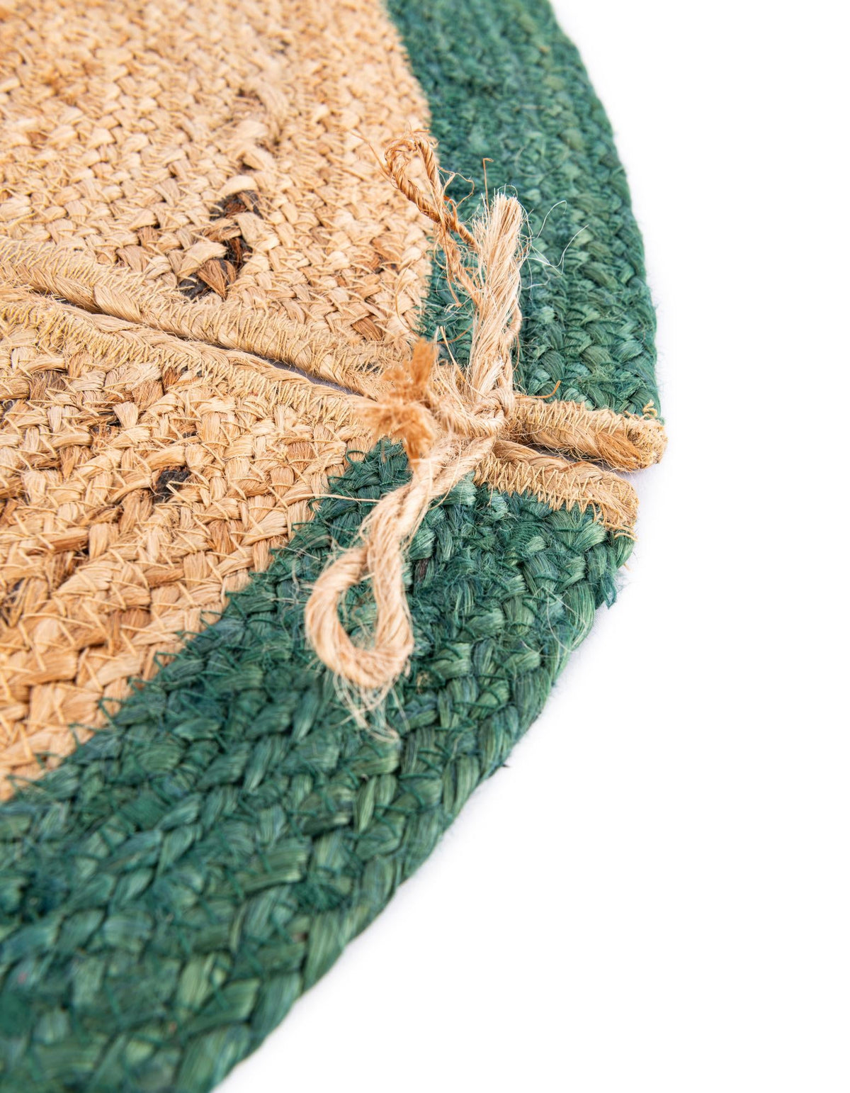 Holiday Hearth Rugs Collection Area Rug - Yuletide Round Green and Natural  lifestyle 44
