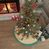 Holiday Hearth Rugs Collection Area Rug - Yuletide Round Green and Natural  lifestyle 92